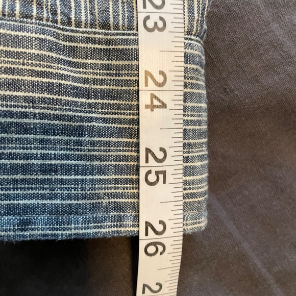 Taylor Stitch Western Shirt in Striped Hemp Chambray - Size 40 - Picture 6 of 8